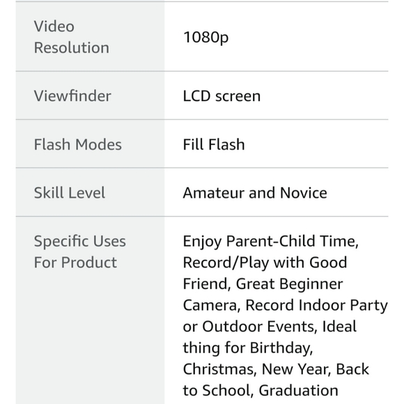 501 Digital Camera,FHD 1080P Digital Camera for Kids with 32GB SDCard Compact ♥ - Picture 16 of 16
